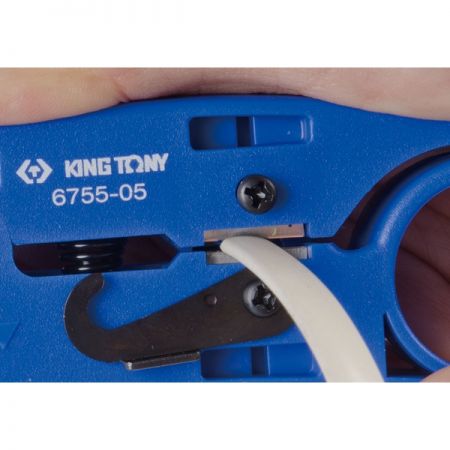 KING TONY 6755-05 Стриппер для снятия изоляции и резки многожильного и плоского кабеля UTP, STP, RJ