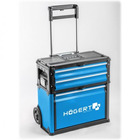 Ящик для инструментов на колесах трехмодульный HOEGERT HT7G080