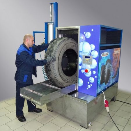 Автоматическая установка для мойки колес гранулами без нагрева воды ТОРНАДО-TRUCK