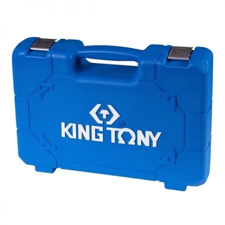 KING TONY 44106AMP01 Гайковерт пневматический ударный 1/2", 881 Нм, с комплектом головок, 17 предметов