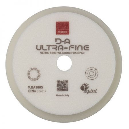 Полировальный диск из поролона (сверхтонкая отделка), белый, 150/180 мм (1 шт) RUPES D-A ULTRA FINE 9.DA180S