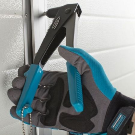 Рабочие перчатки универсальные, комбинированные, черный/синий, Stylish, Gross, размер L, 90327