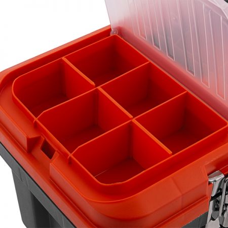 Ящик для инструментов пластиковый с металлическими замками 20", 510x255x225 мм, Stels 90747