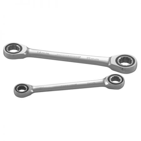 Набор ключей гаечных накидных трещоточных на держателе, 8-19 мм, 6 предметов, Jonnesway W68106S