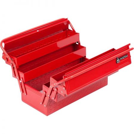 Ящик инструментальный раскладной, 5 отсеков, красный МАСТАК 510-05420R