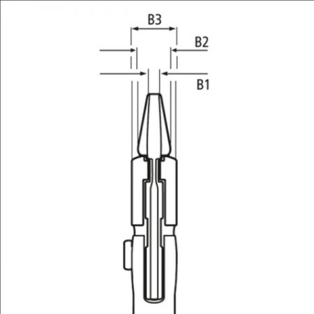 Клещи переставные, зев 40 мм, длина 180 мм, фосфатированные, двухкомпонентные ручки, KNIPEX KN-8602180SB