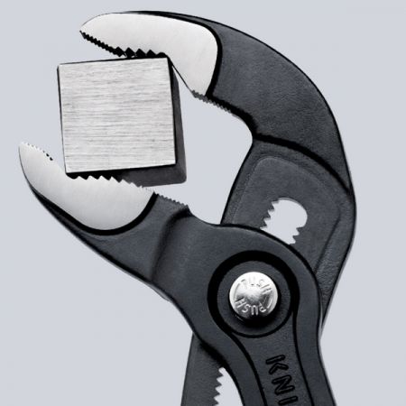 Клещи переставные, зев 50 мм, длина 250 мм, фосфатированные, двухкомпонентные ручки, KNIPEX Cobra KN-8702250SB