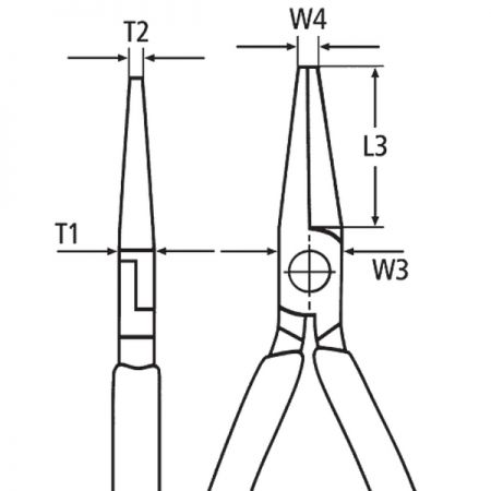 Длинногубцы с режущими кромками VDE, 160 мм, хром, двухкомпонентные диэлектрические ручки, KNIPEX KN-2506160
