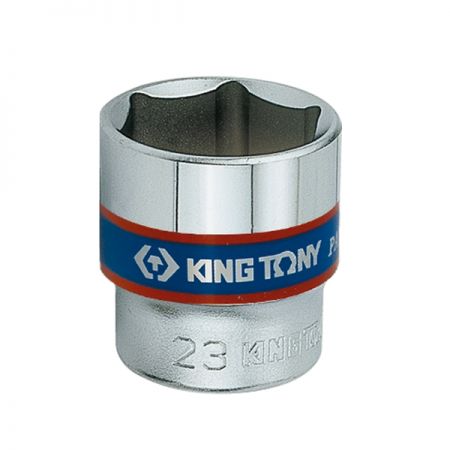 KING TONY 9-3523MRV10 Набор торцевых головок 3/8 дюйма с принадлежностями, 6-24 мм, 23 предметов, ложемент