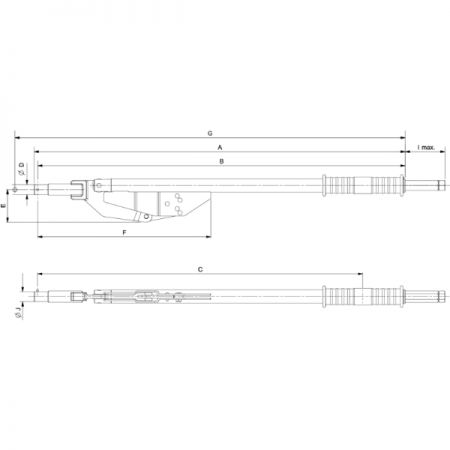 BAHCO 76S-600 Динамометрический ключ переламывающегося типа, держатель 22 мм, 120-600 Нм