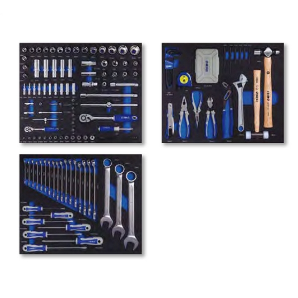  инструментов в синей тележке, 206 предметов, IRIMO 9066K6FF100 .